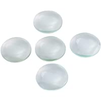UKCOCO 5pcs doble lente de vidrio convexo lente óptica 50 mm diámetro 100 mm longitud focal para laboratorios